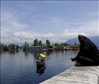 Dal lake, Srinagar during monsoon