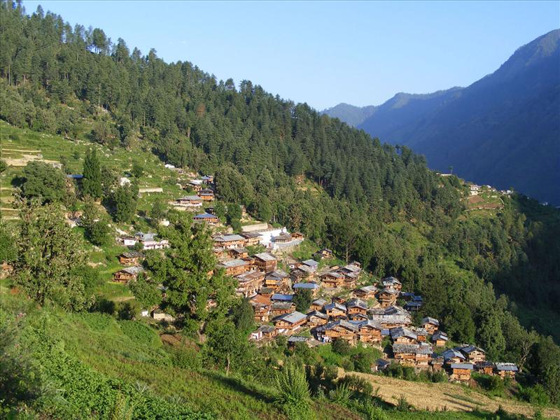 Garhwal himalayan village