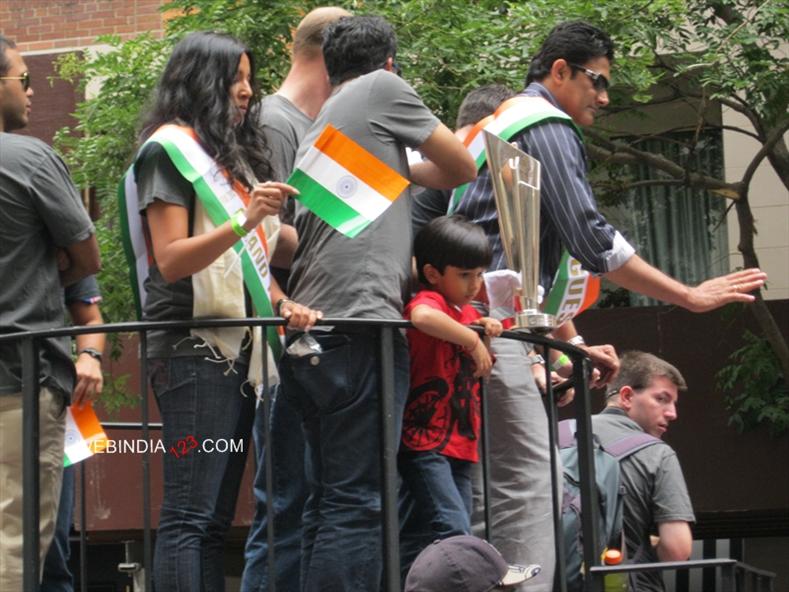 Anil Kumble at 32nd Annual India Day Parade in New York
