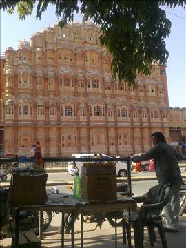 Hawamahal with its pink beauty