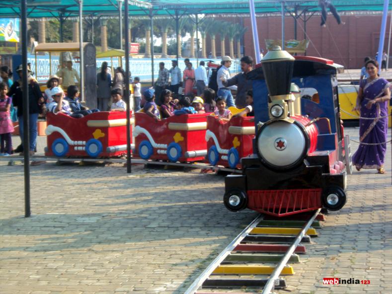 Toy train at Hyderabad Film City