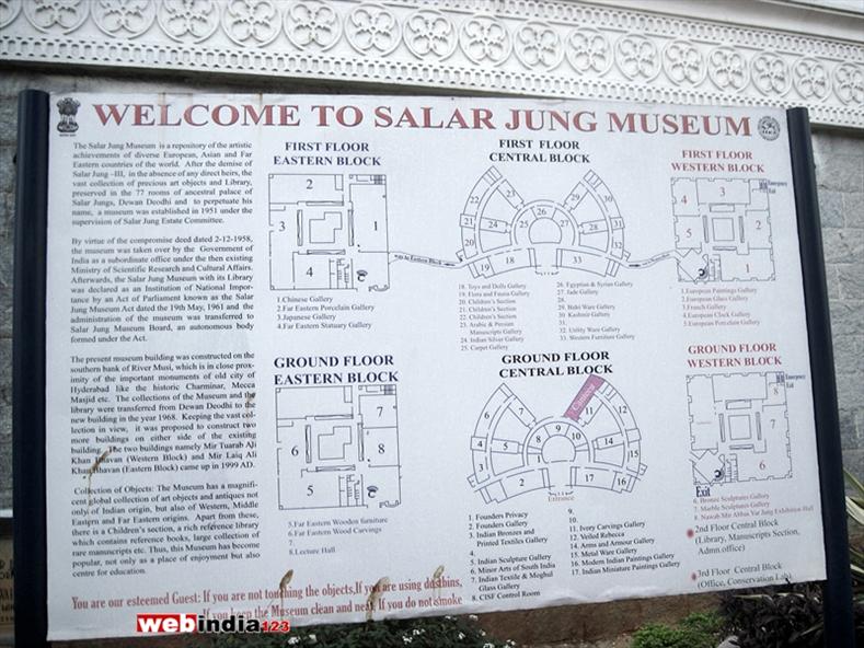 Map - Salar Jung Museum