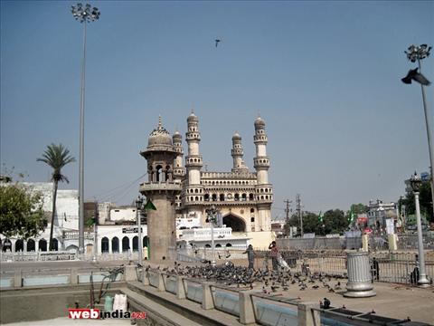 A view from Mecca Masjid, Hyderabad.