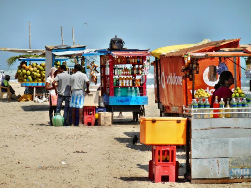 Vendors at beach