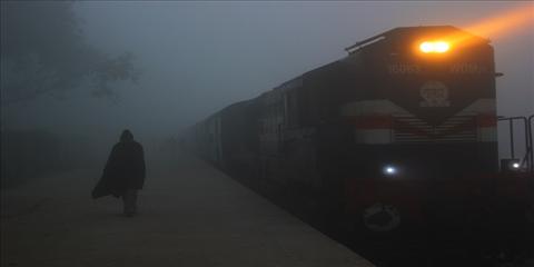 foggy train