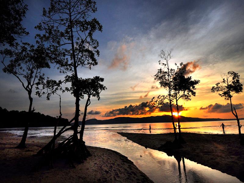 Sun set at Port Blair