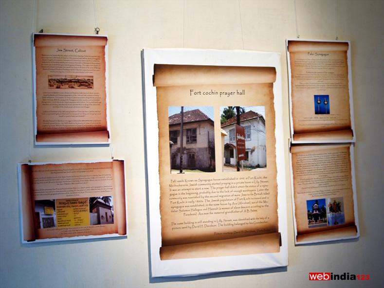 Antiques and historical photographs of Jewish lifestyle in Kochi and Malabar.
