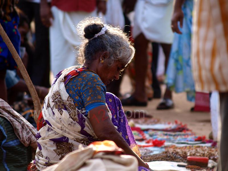 A Woman Seller at Ochira, Kerala