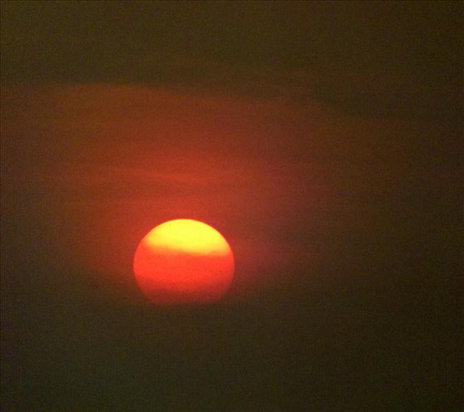 Sun set at Alappuzha