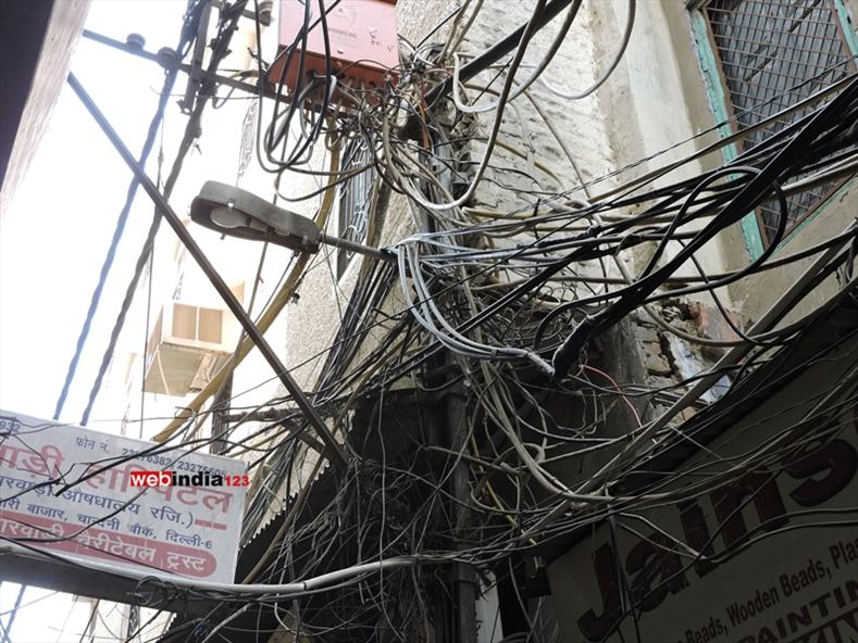Tangled Wires at Chandni Chowk