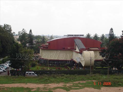 violin-shaped Auditorium at Bangalore
