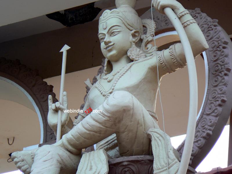 A sculpture at Thiruvambadi Temple, Kerala