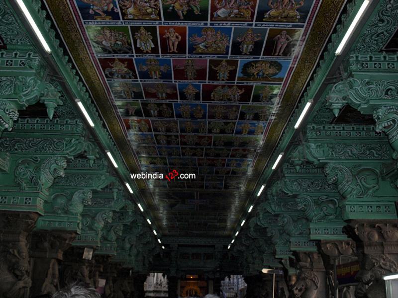 Interior of Madurai Meenakshi Temple, Tamilnadu
