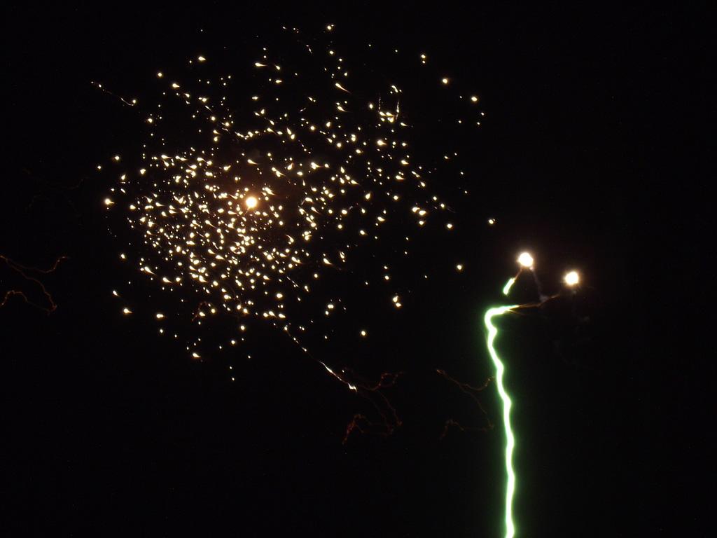 green fireworks