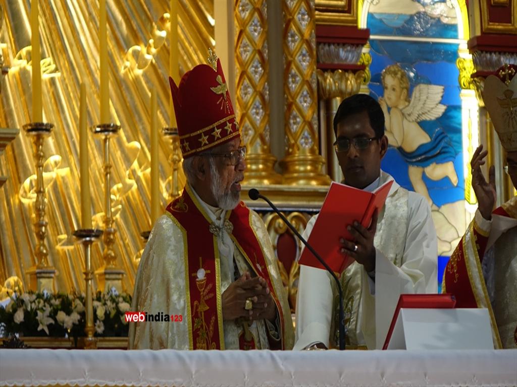 Mass at the St. George Forane Church, Edappally