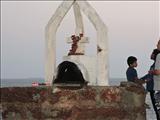 Cross scene in Aguada Fort, Goa
