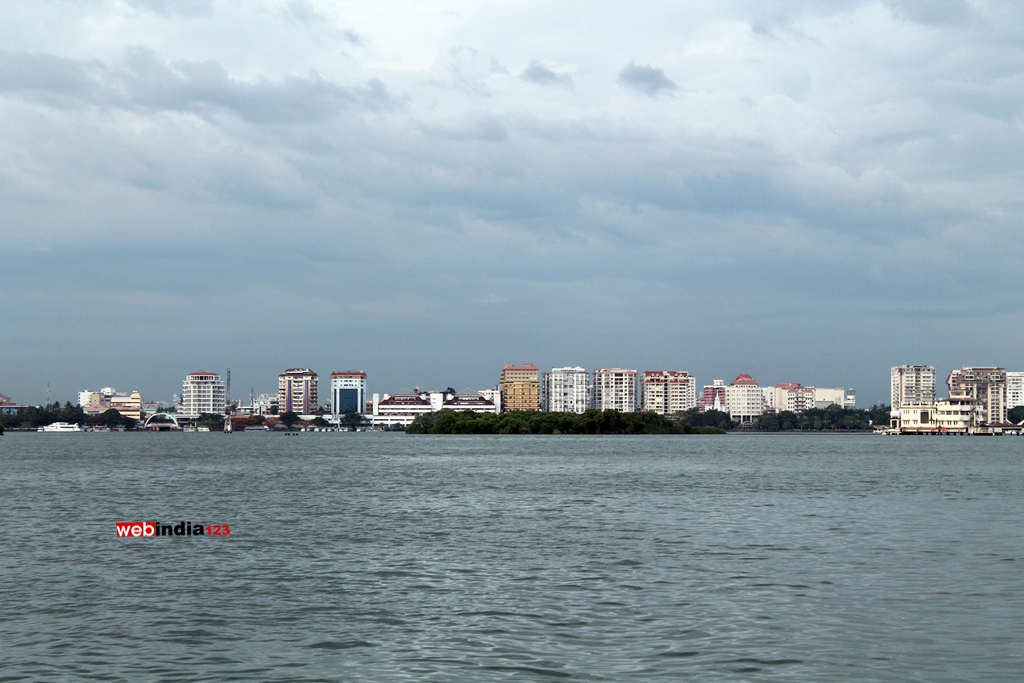 Ernakulam city - a View from Marine Drive Kochi