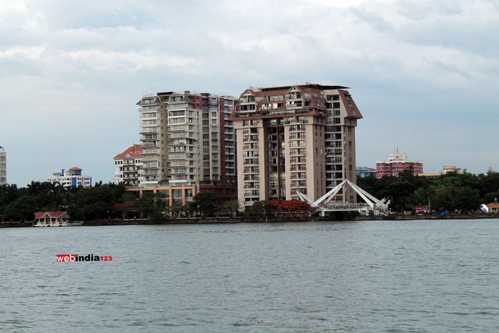 Ernakulam city - a View from Marine Drive Kochi
