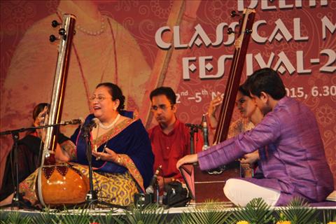 Begum Parween Sultana at the Delhi Classical Music festival