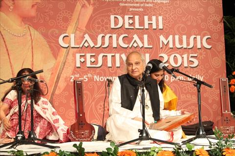Pandit Jasraj at Delhi Classical Music Festival 2015