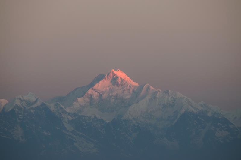 first ray on Kanchenjunga