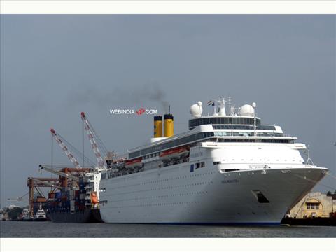 The Cruise vessel Costa Romantica called at Cochin