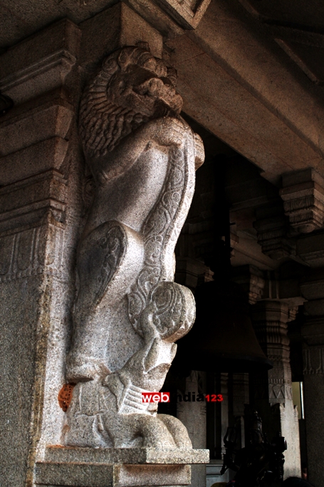 Sculpture at Kollur Sri Mookambika Temple