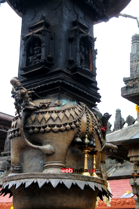 Elephant Statue at Kollur Sri Mookambika Temple