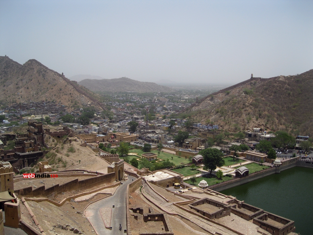 View from the top of Amber Fort