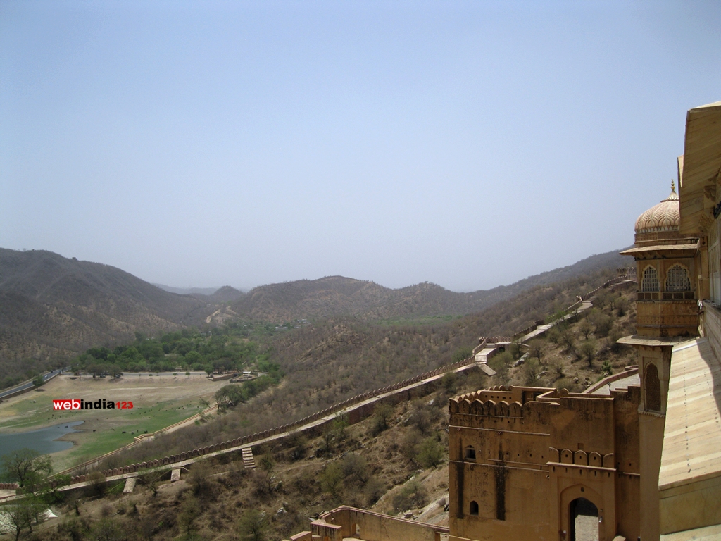 View from the top of Amber Fort