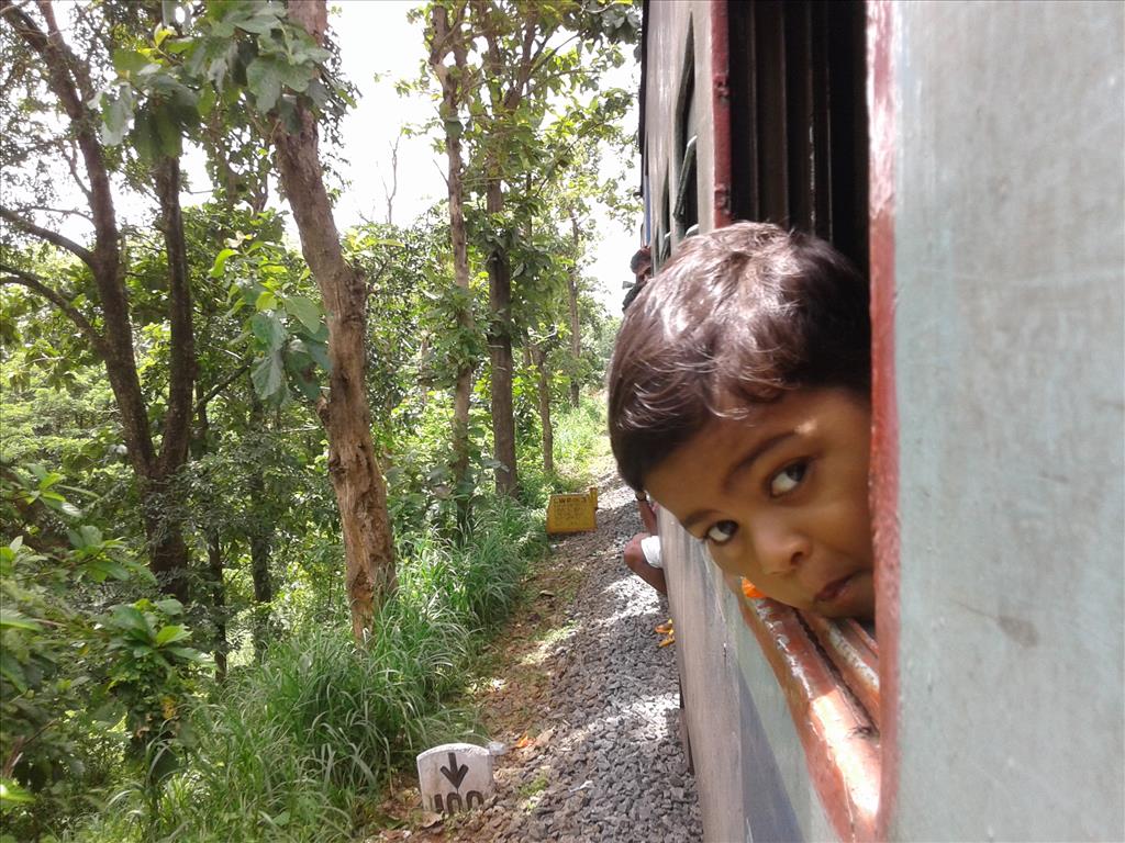 Travelling in a Nilambur train
