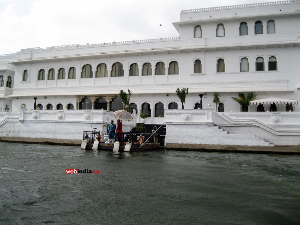 Boat landing place at Taj Lake Palace Udaipur