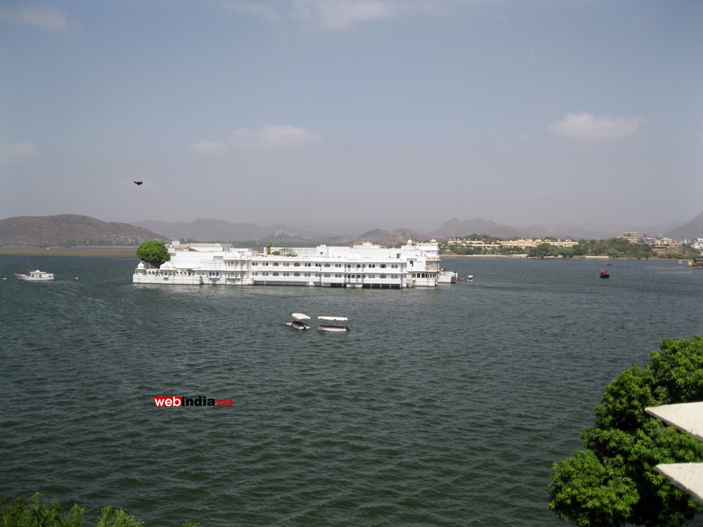 Taj Lake Palace View from City Palace, Udaipur