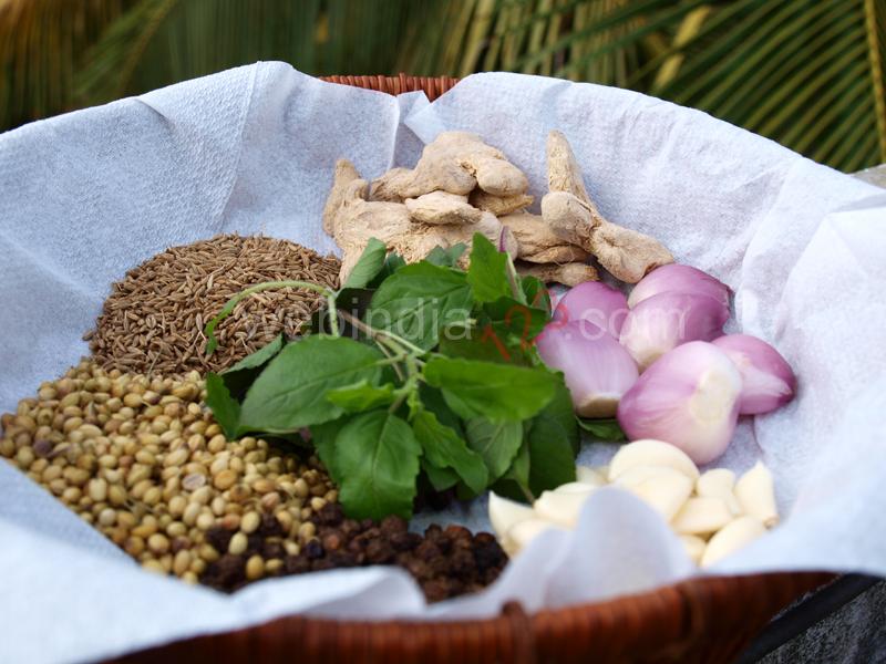 Ingredients - Chukku Kashayam