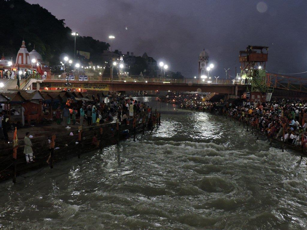 View of Ganga Aarti at Har Ki Pauri in Haridwar