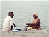 Morning Rituals performed in Holy Ganga River