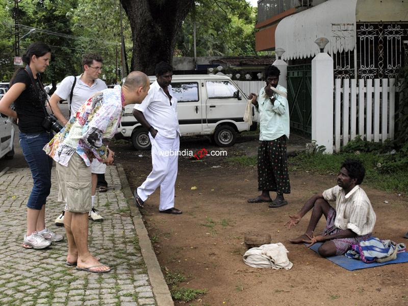 Tourists at Fort Kochi