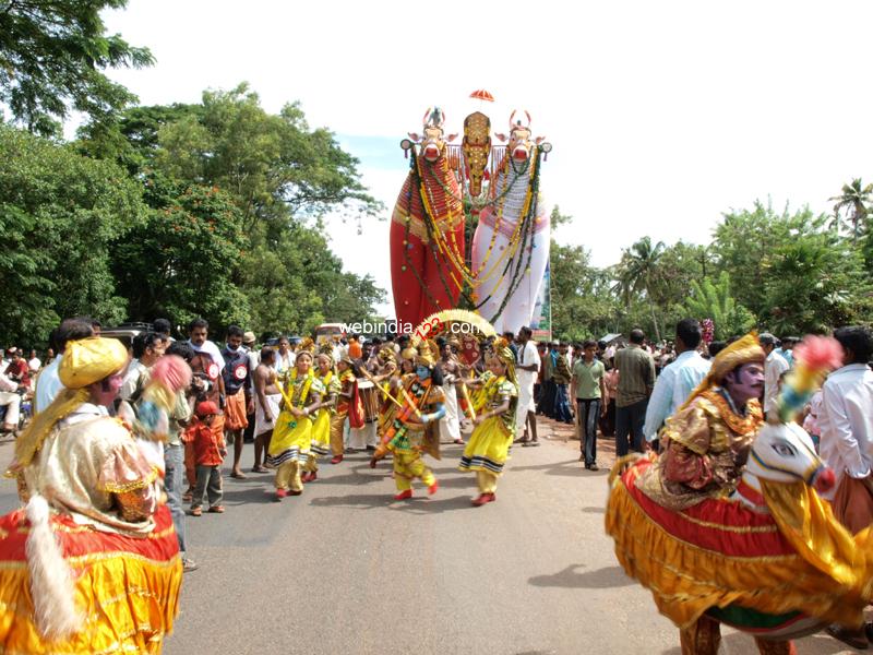 Panchavadym at Ochira Kali