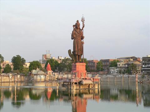 God Mahadev`s Statue in Sursagar Lake, Vadodara