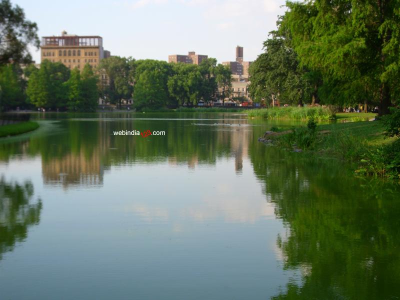 A view from the Conservatory Garden, New York