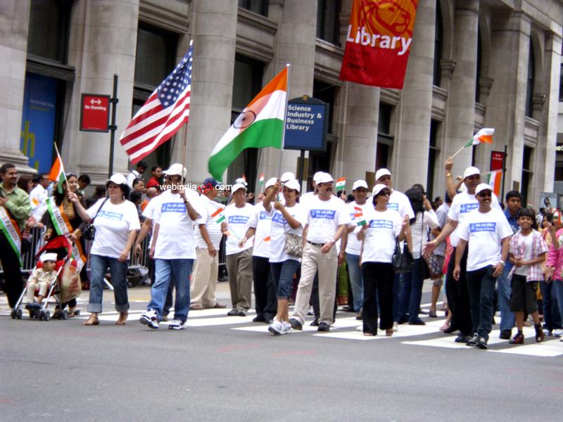 People at India Day Parade 2010,  New York City