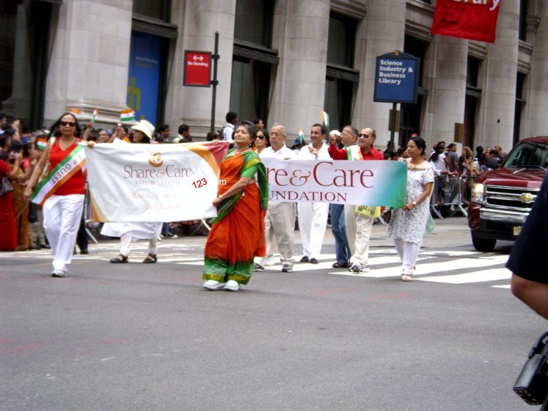 People at India Day Parade 2010,  New York City