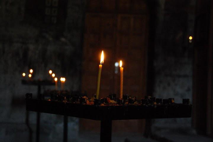 Candle at Cave Monastery, Vardzia