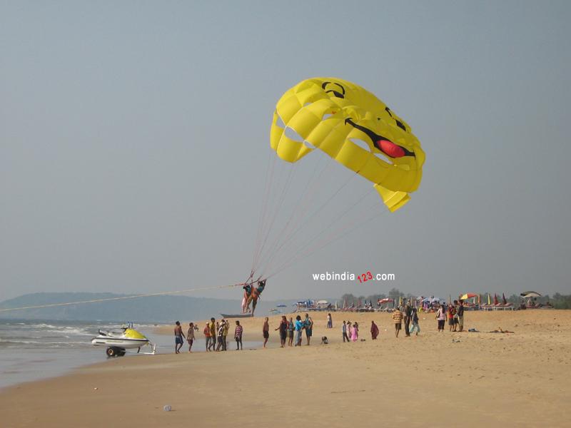 Paragliding at Goan Beach
