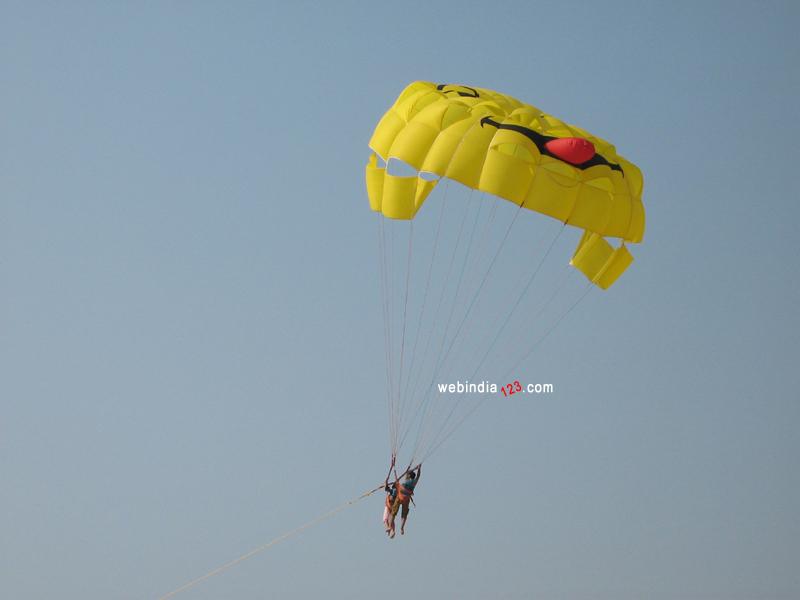 Paragliding at Goan Beach