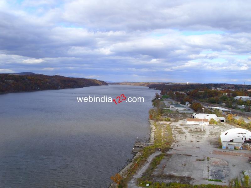 An Aerial View of Hudson River Upstate, New York