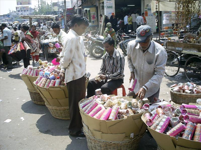 Bangle seller near Charminar of Hyderabad