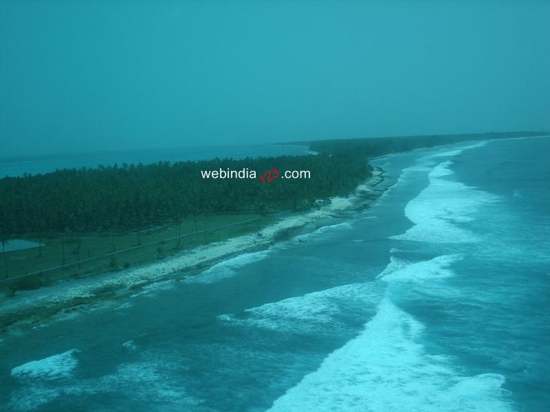 Aerial View of Kavaratti, Lakshadweep