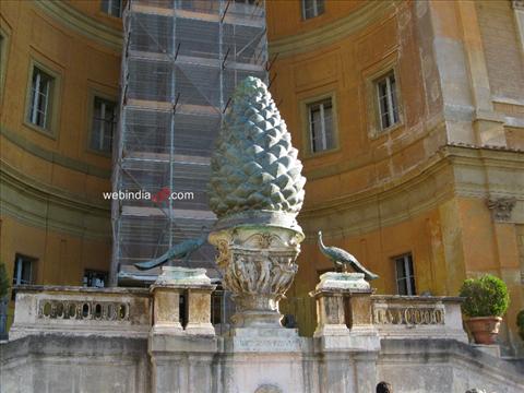 Peacocks and the pine-cone, Vatican Museum, Italy