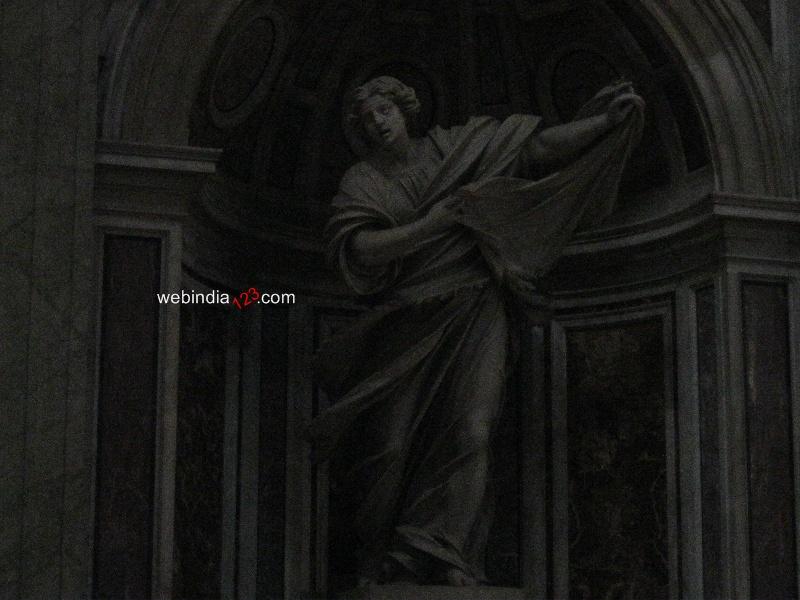Sculpture at St Peter`s Basilica, Vatican